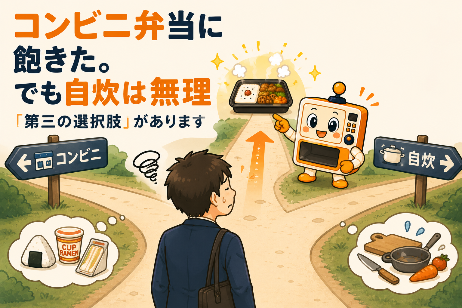 コンビニ弁当に飽きた。でも自炊は無理。第三の選択肢があります