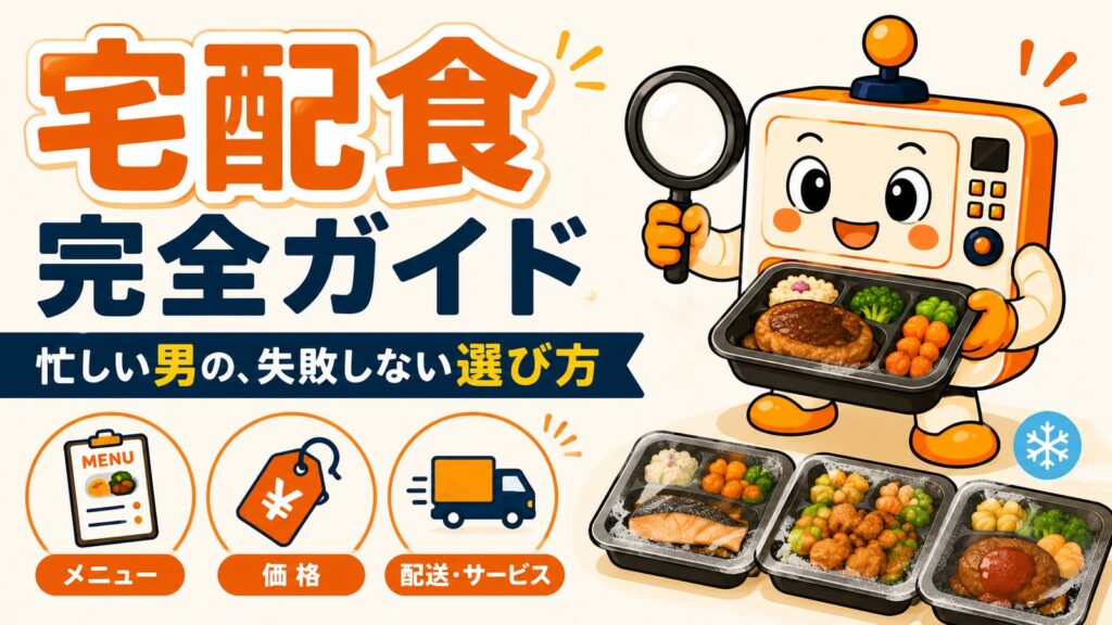 宅配食完全ガイド 忙しい男の失敗しない選び方