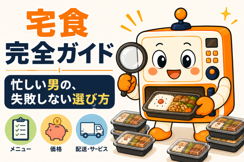宅食完全ガイド 忙しい男の失敗しない選び方