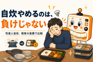 自炊やめるのは負けじゃない 宅配食と自炊を現実の食費で比較