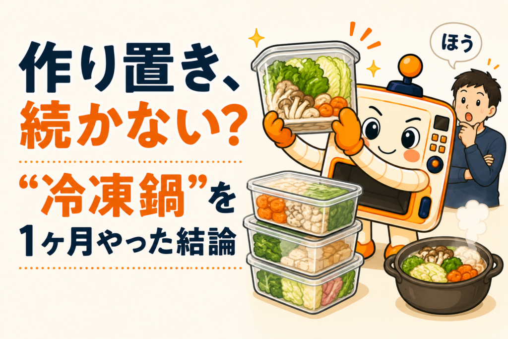 作り置きが続かない 冷凍鍋を1ヶ月やった結論